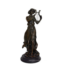 Decoração de música Estátua de bronze Fada Jogador Escultura de bronze Tpy-960